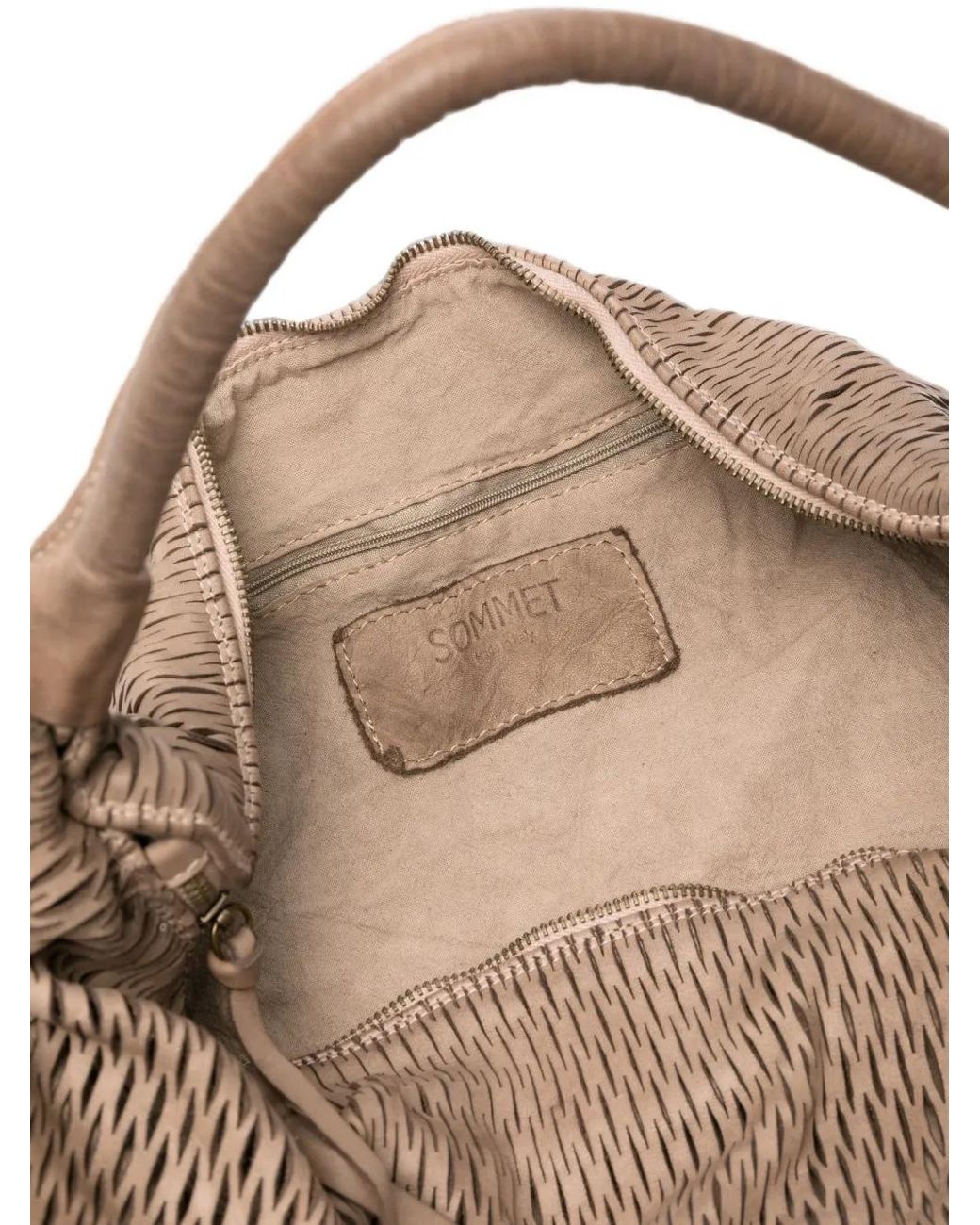 SOMMET Brown Aura Rete Shoulder Bag