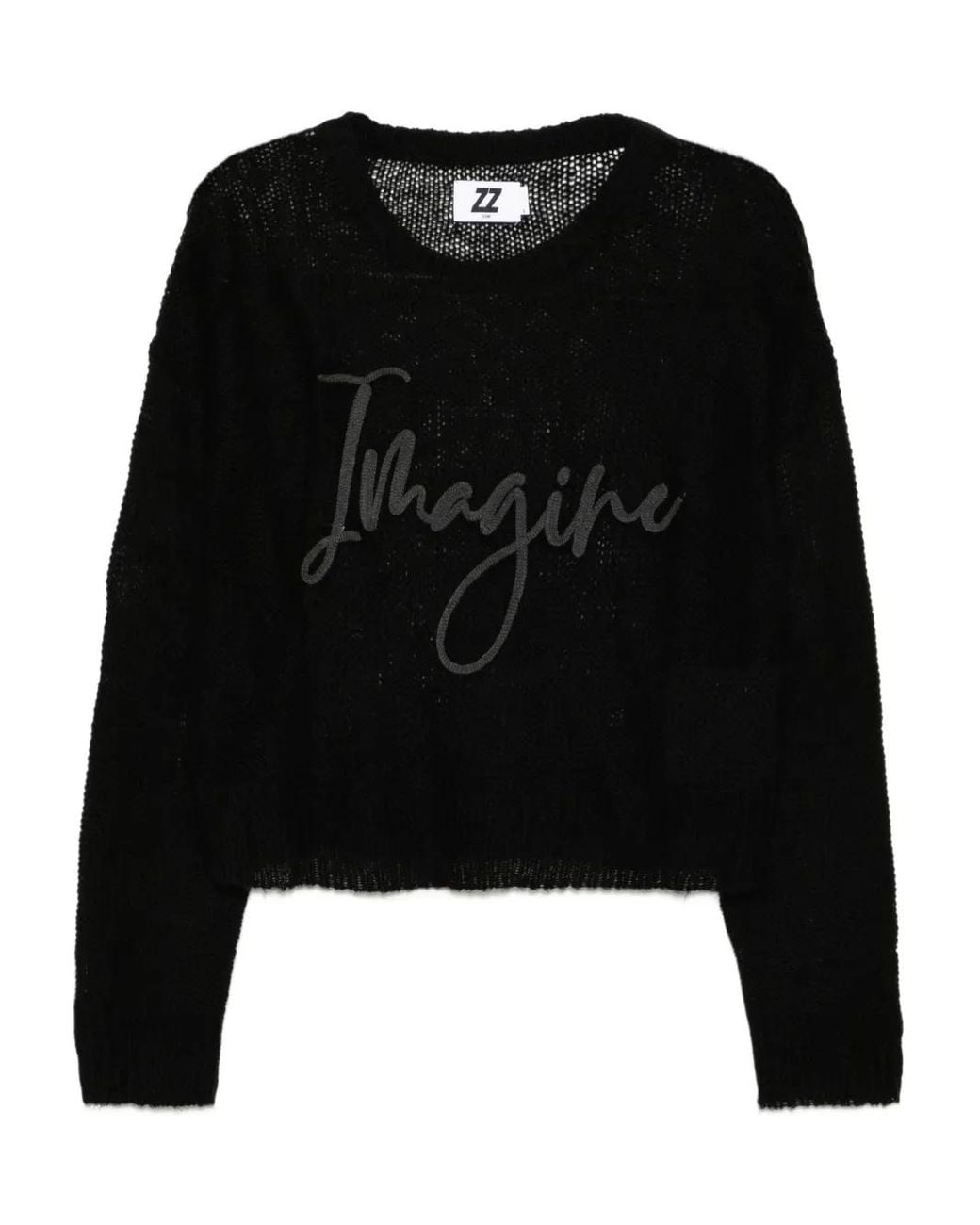 Pull À Slogan Brodé Izzue en coloris Black