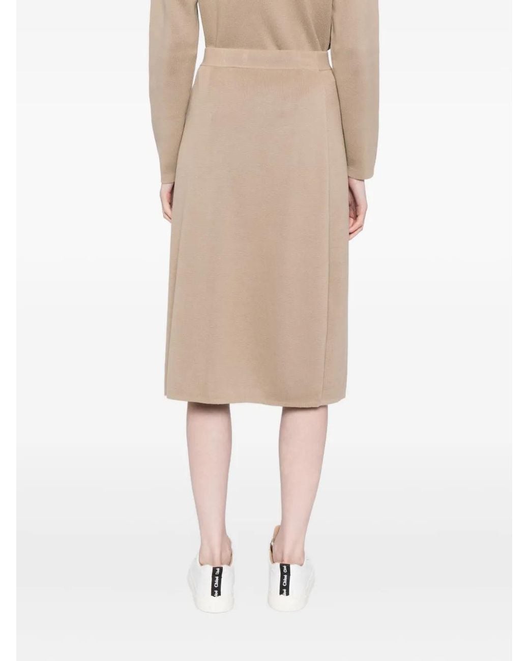 SPORT b. by agnès b. Natural Logo-Print Skirt