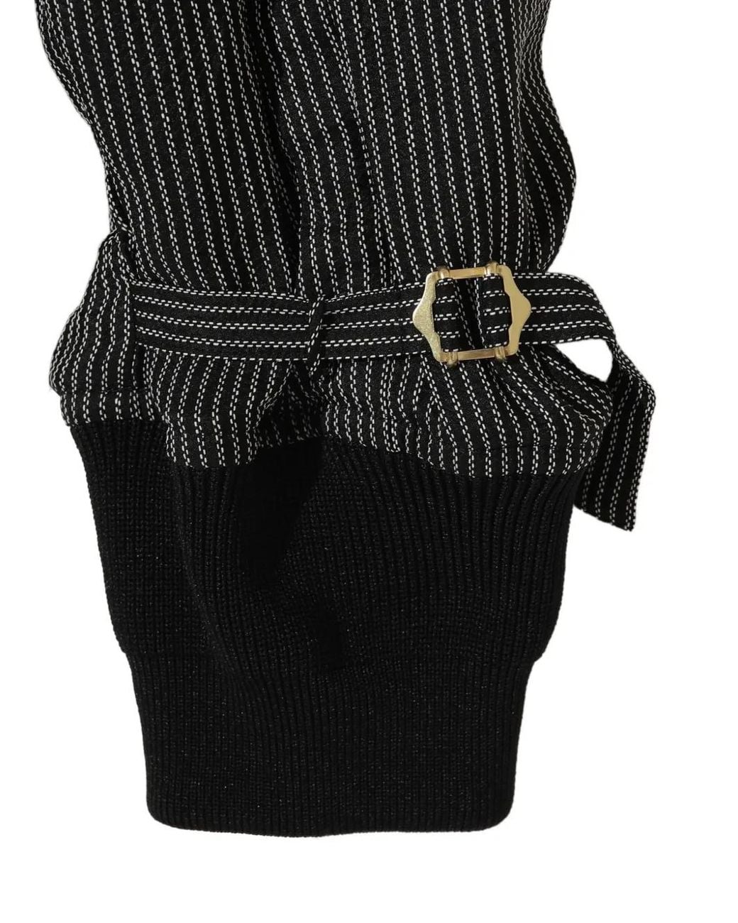 Undercover Black Pinstripe Bomber Jacket