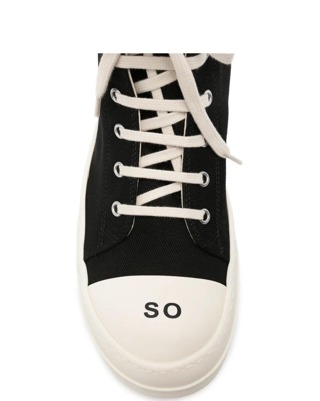 Rick Owens Black High-Top Sneakers for men