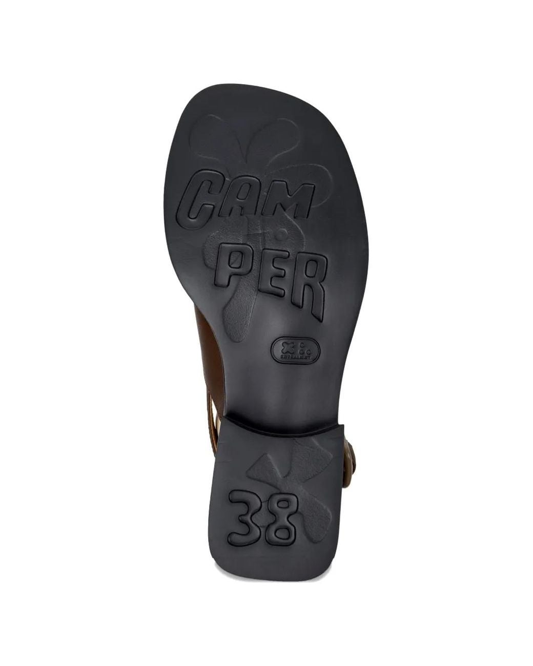 Camper White Dana Buckle Sandals