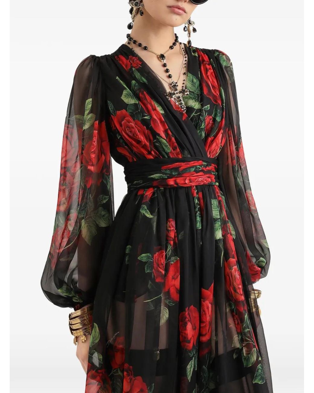 Dolce & Gabbana Black Midi Dress