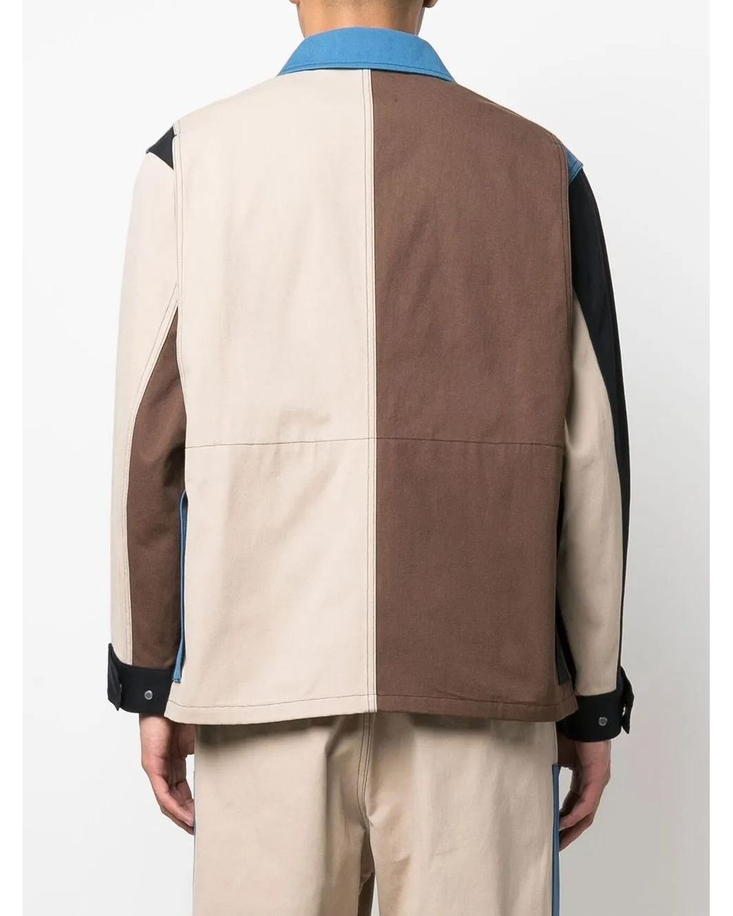Ambush Blue Panelled Worker Jacket for men