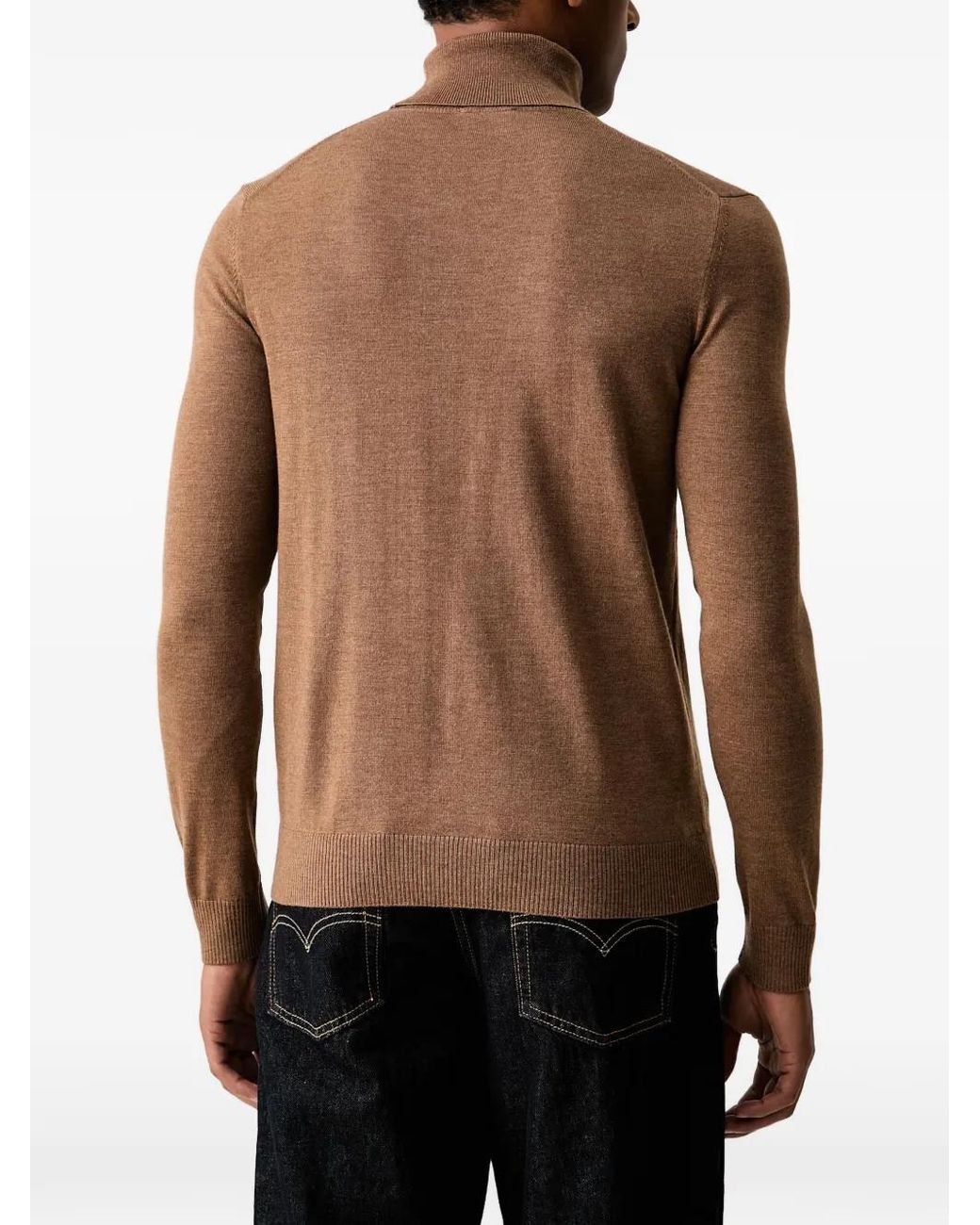 Joop! Black Roll-Neck Knitted Sweater for men