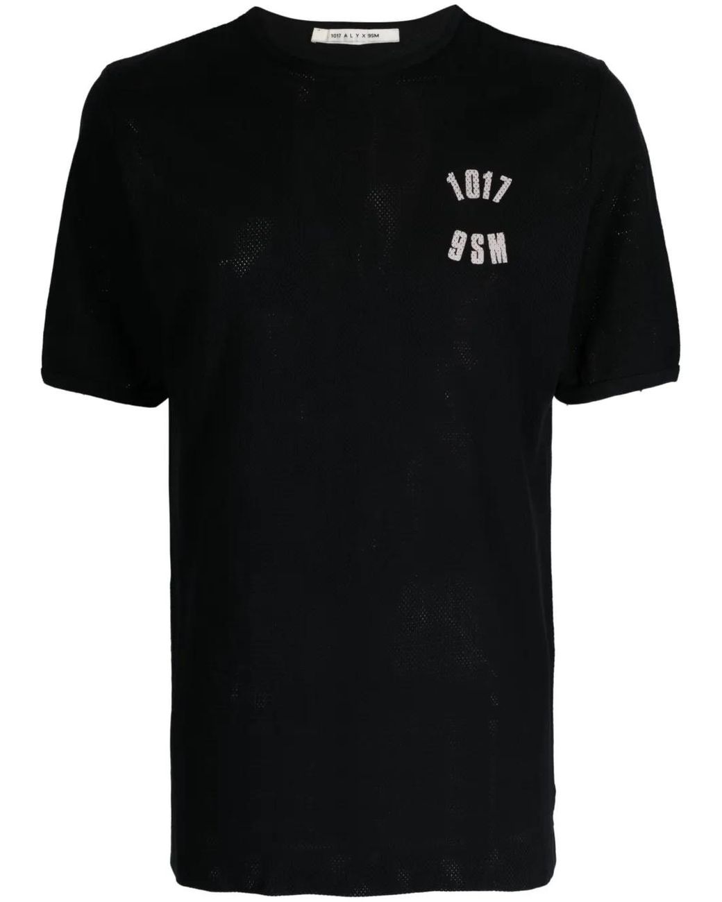 1017 ALYX 9SM Black Logo-Print Cotton T-Shirt