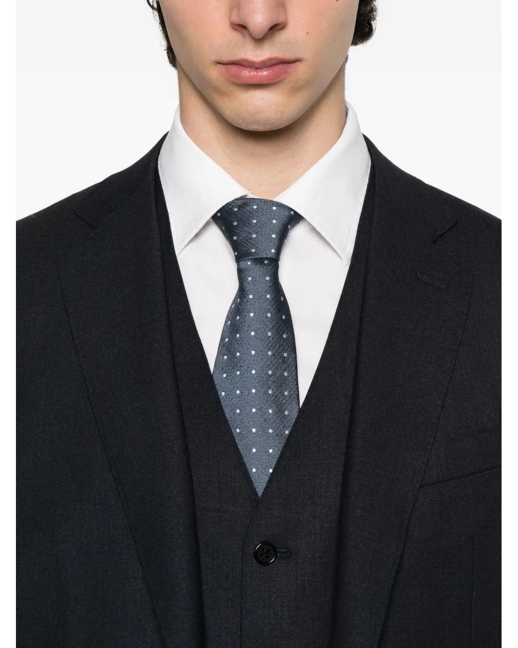 Canali Black Two-Button Suit for men