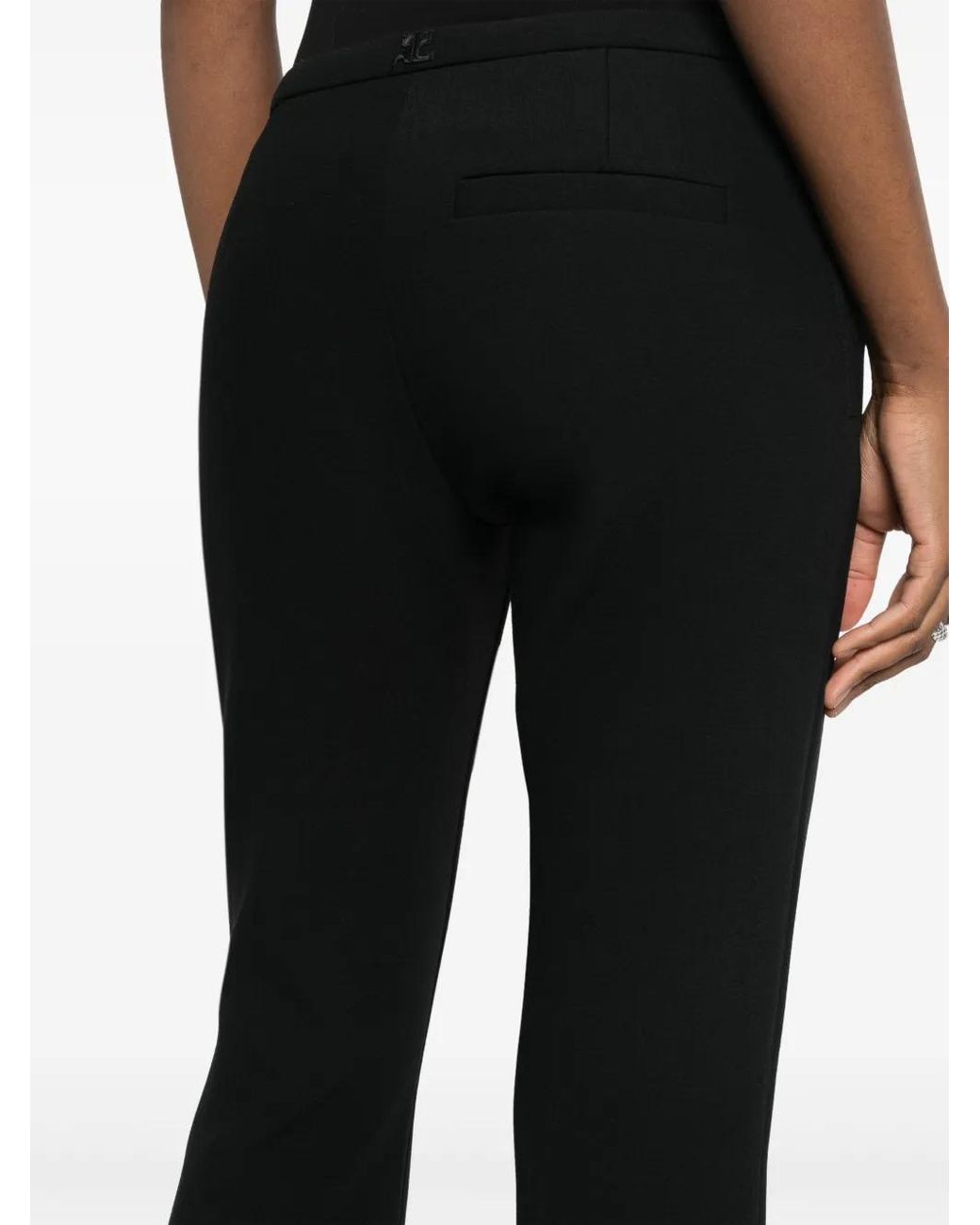 Courreges Flared Broek in het Black