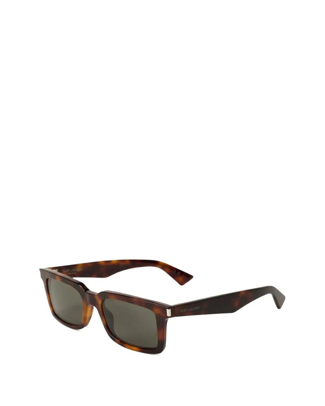 Saint Laurent Gray Sl 860 Rectangle-Frame Sunglasses for men