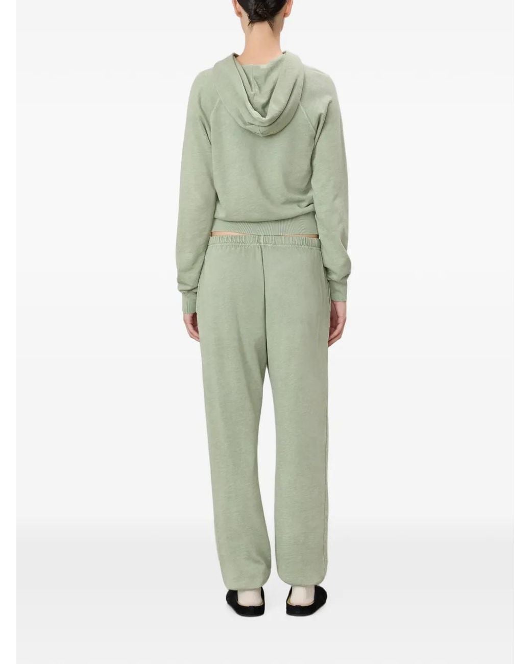ÉTERNE Green Boyfriend Pocket Track Pants