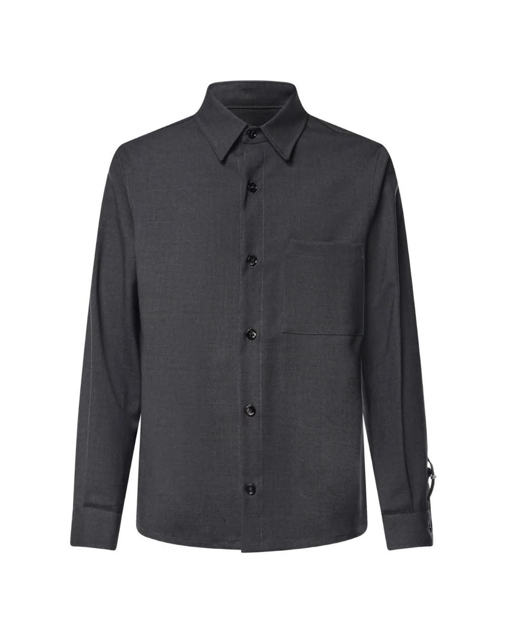 BE ABLE Gray Chest-Pocket Button-Up Shirt for men