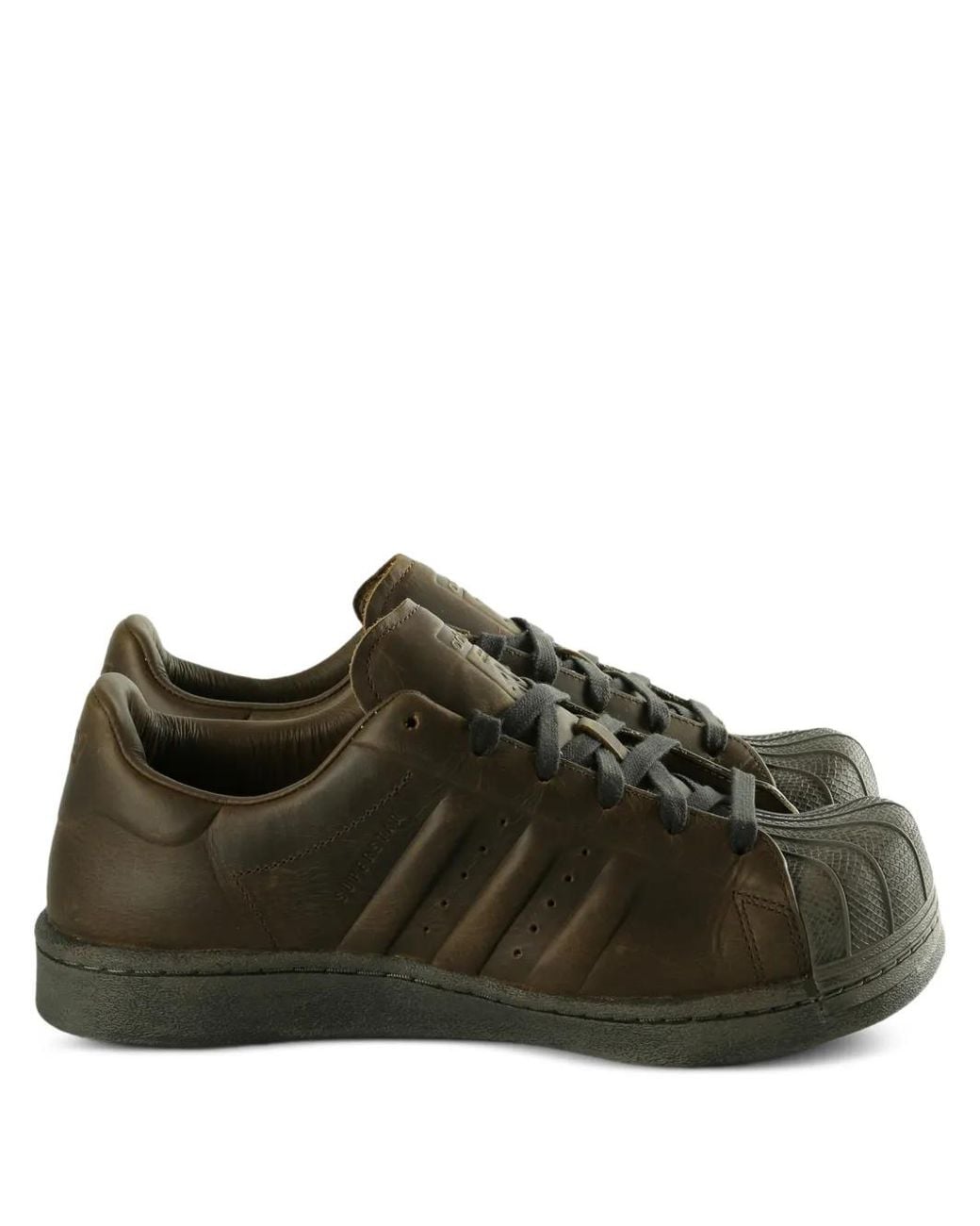 Adidas Green Sneakers Leather Calf Leather: Trainers