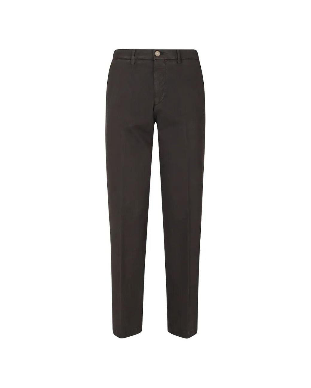 Briglia 1949 Black Pressed-Crease Tailored Trousers