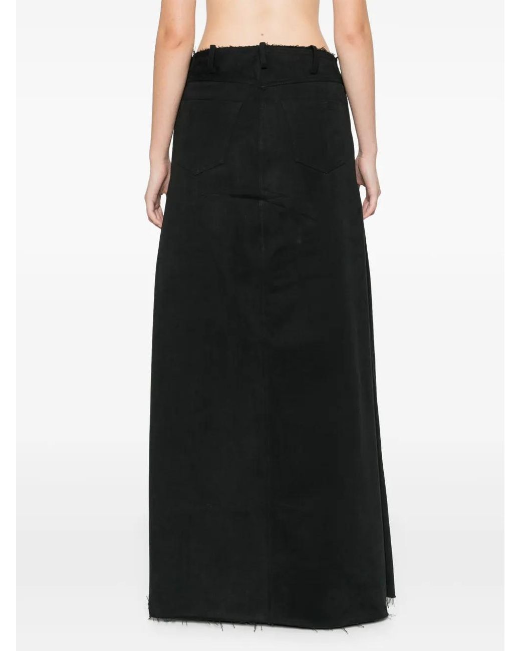 Sinéad O'Dwyer Black Fold Maxi Skirt