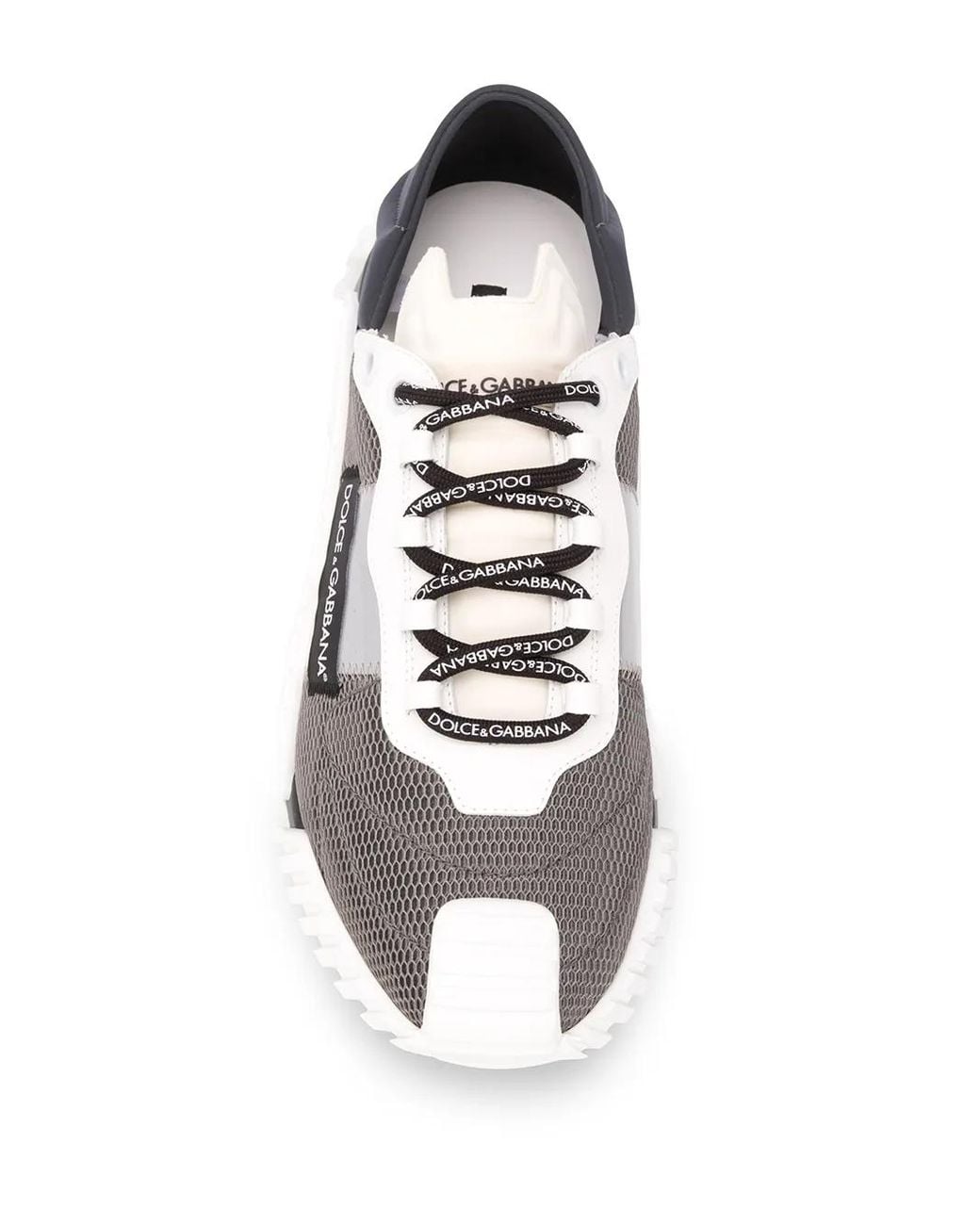 Dolce & Gabbana Gray Ns1 Slip On Sneakers In Mixed Materials for men