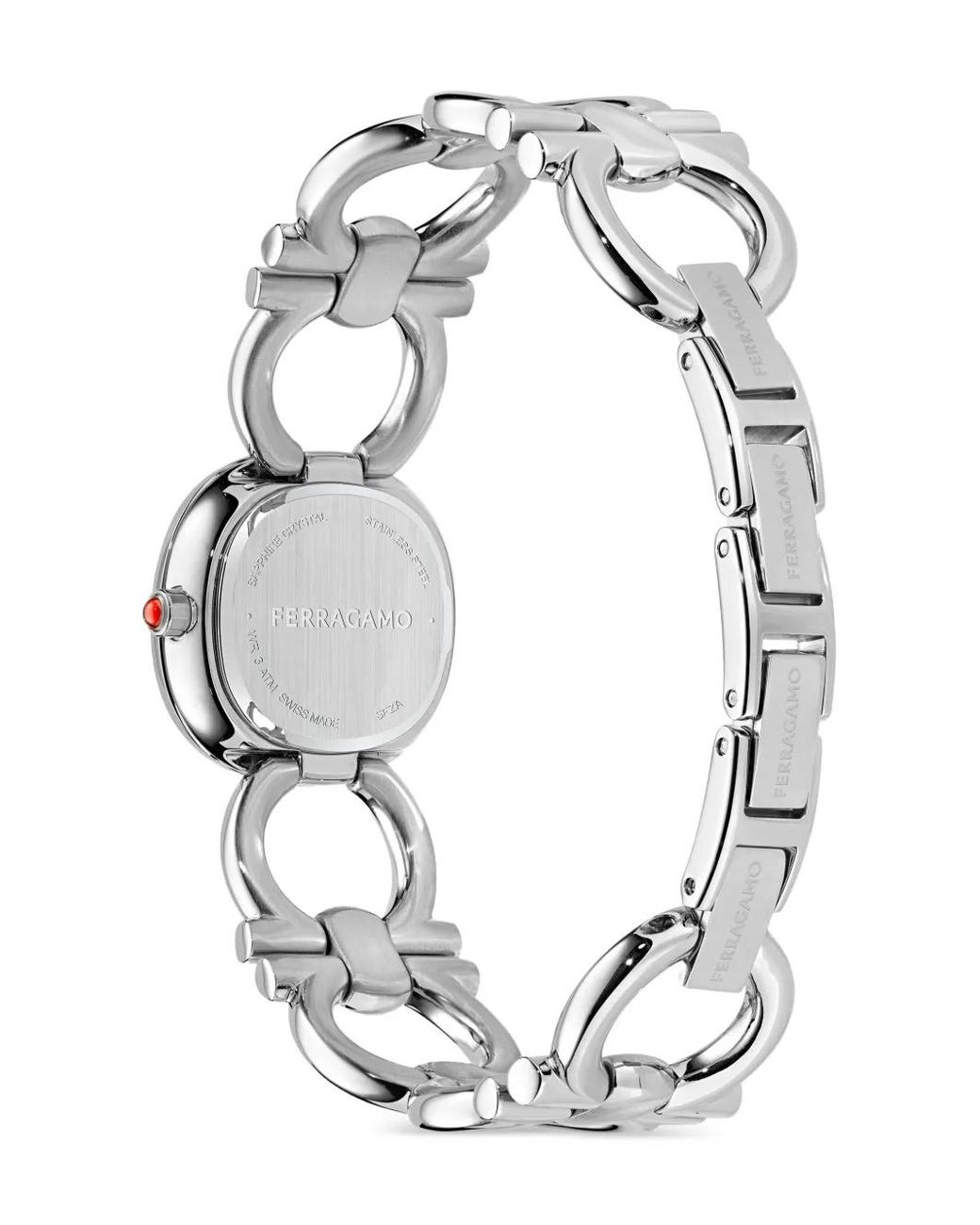 Ferragamo Blue Double Gancini 25Mm Watch