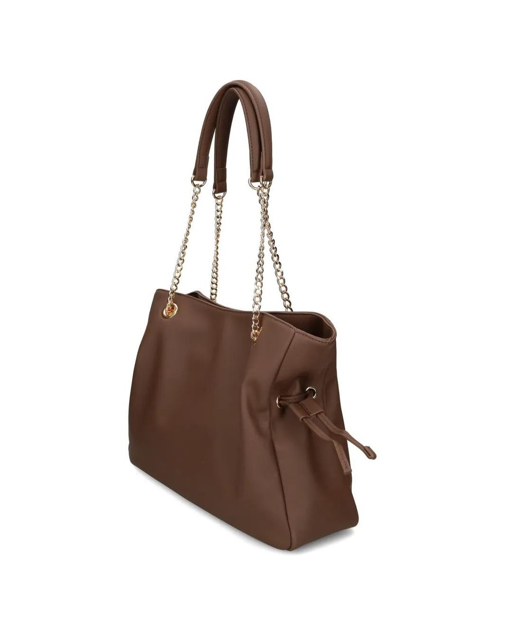 Love Moschino Brown Logo-Embellishment Shoulder Bag