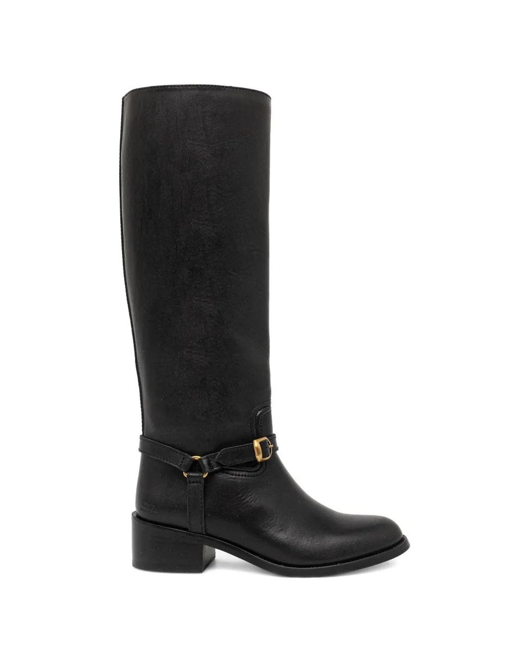 Polo Ralph Lauren Black Buckle Strap Boots