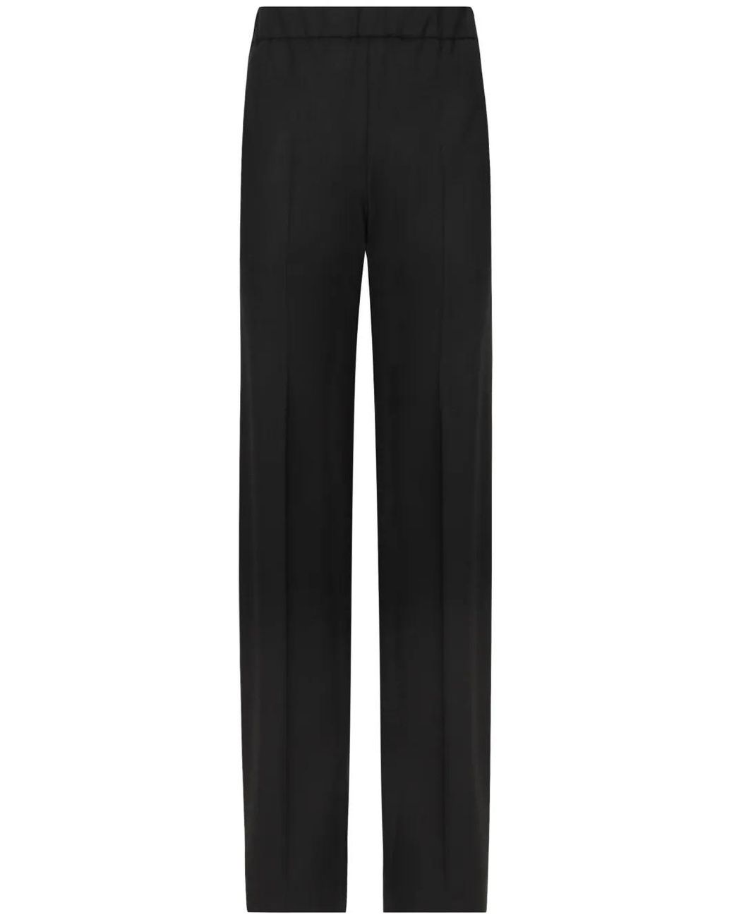 Dolce & Gabbana Black Twill Flared Trousers