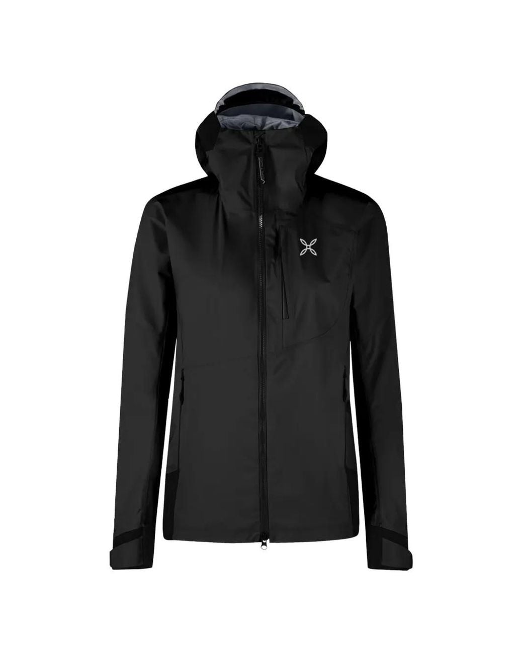 Montura Black Hooded Zip-Up Jacket