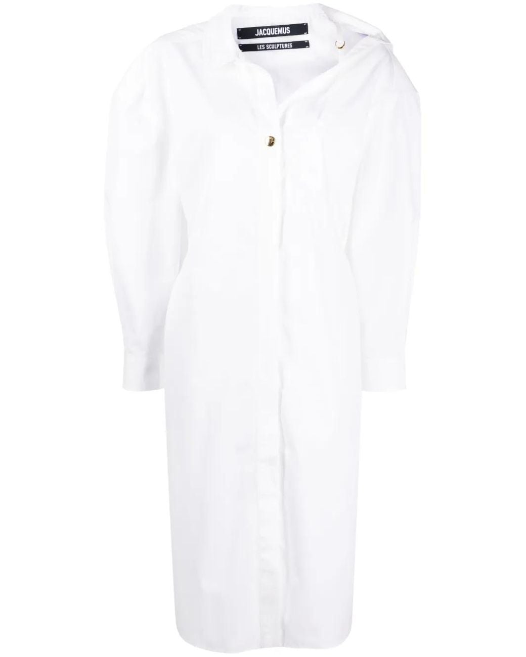 Jacquemus White La Robe Chemise Dress