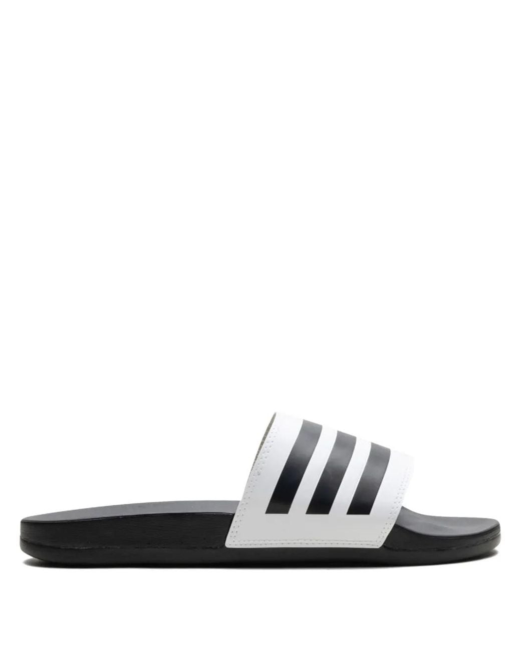 Adidas White Adilette Comfort Slides for men