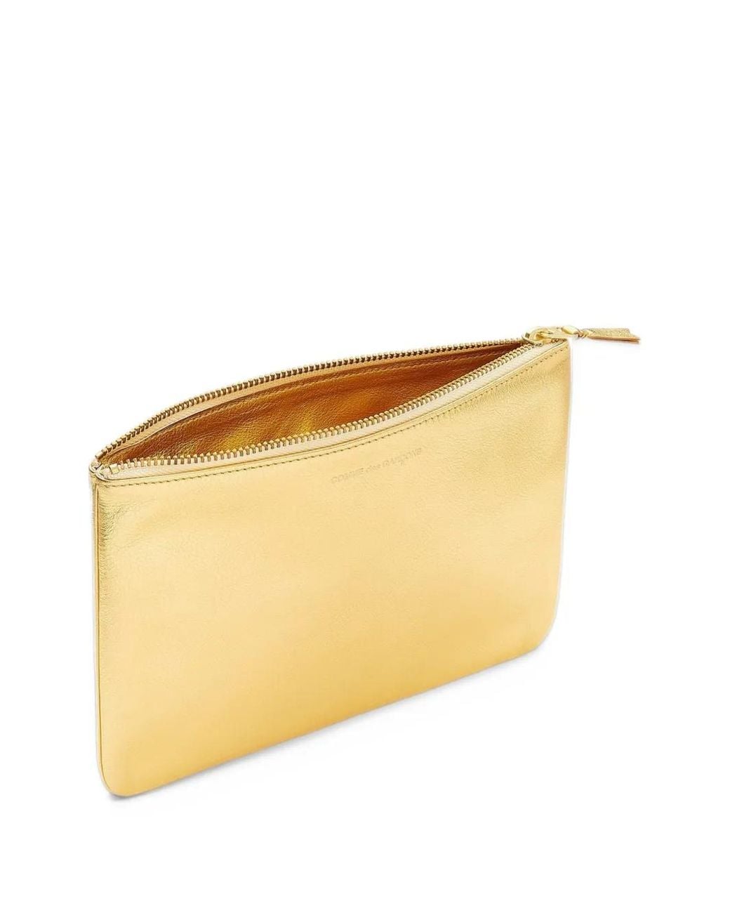 Comme des Garçons Yellow Metallic-Effect Pouch