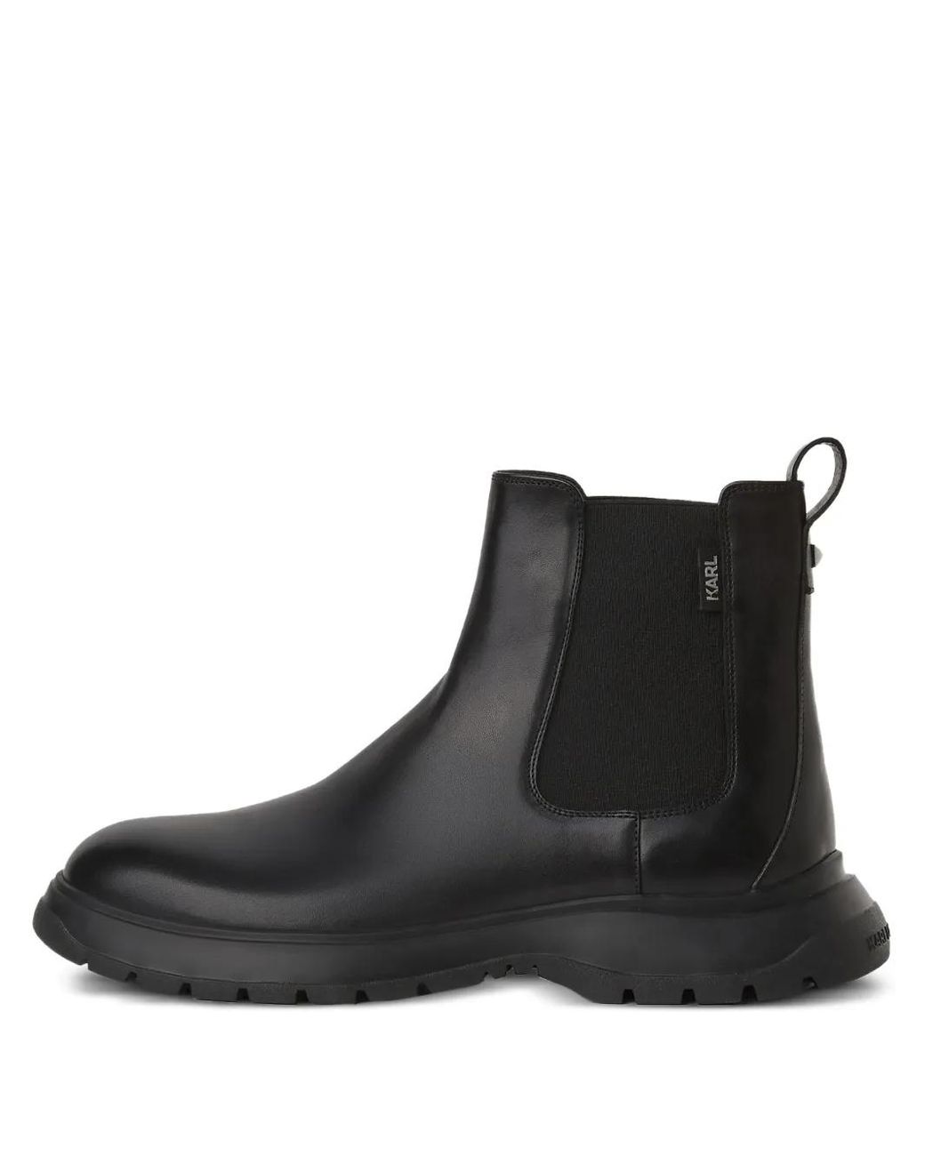 Karl Lagerfeld Black Magnus Chelsea Boots for men