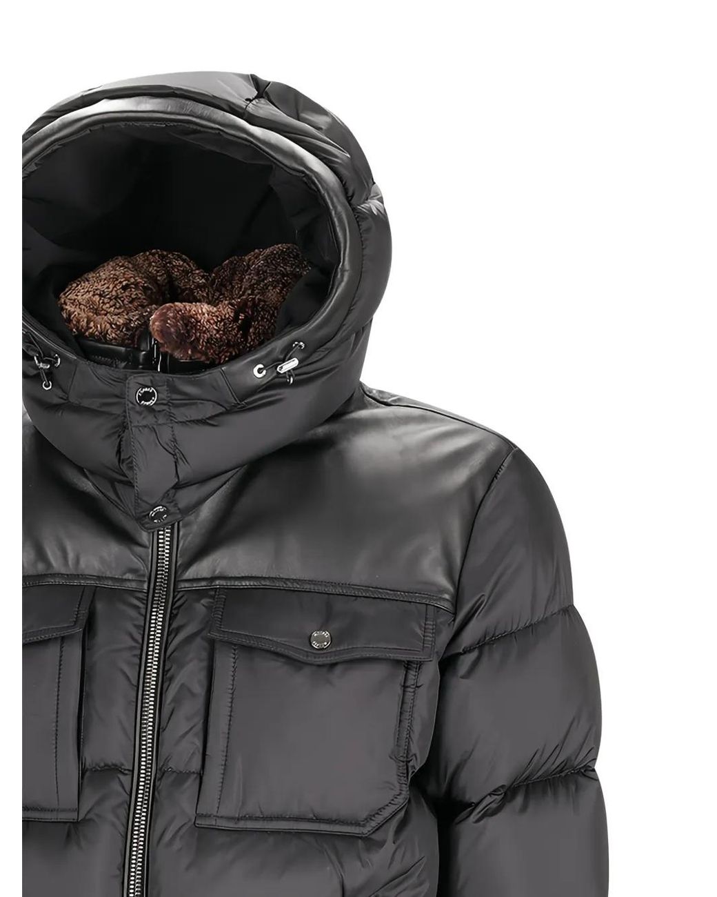 Moorer Black Alarick-Peh Puffer Jacket for men