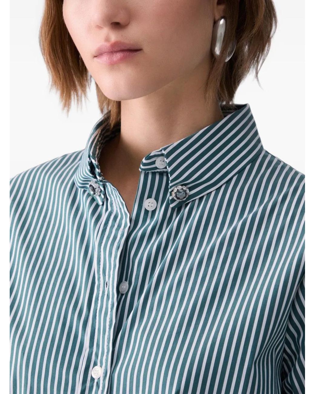 Liu Jo Blue Striped Shirt