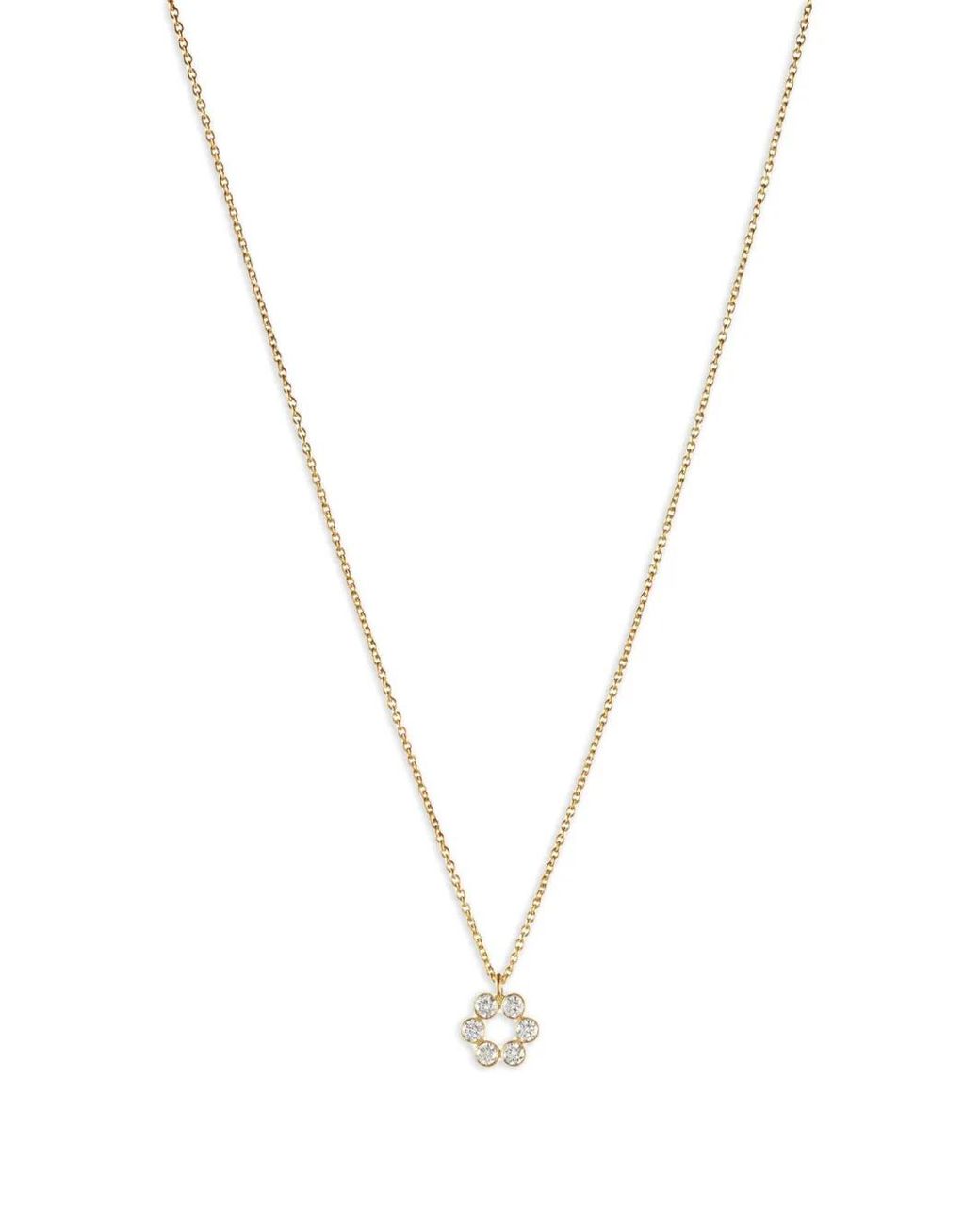 Sophie Bille Brahe Metallic 18K Luna Diamant Diamond Pendant Necklace