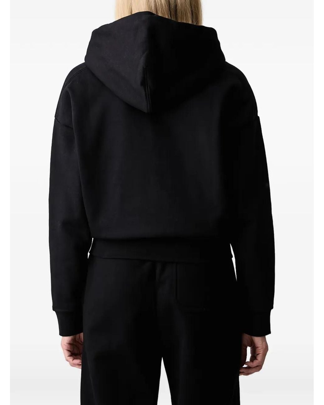 On Shoes Black Club Collective Zip-Up Drawstring Hoodie