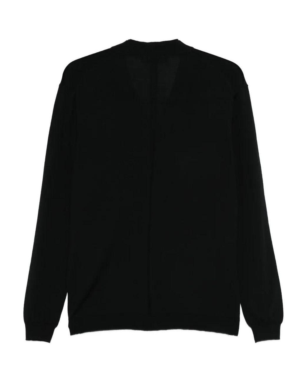 Low Brand Black Buttoned-Front Cardigan for men