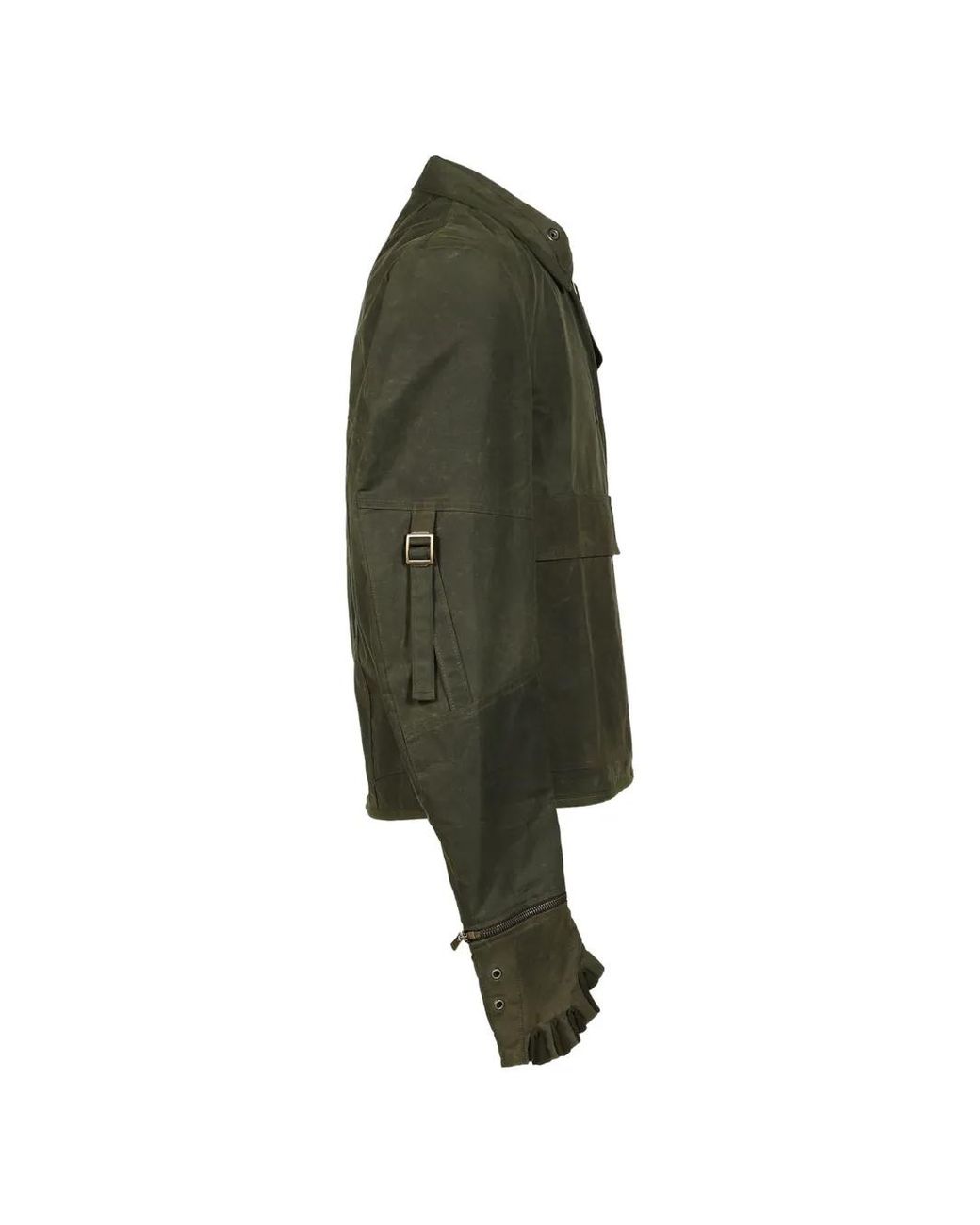 UNDER THE SIGN Green Phantom Patchwork Gloved Jacket for men