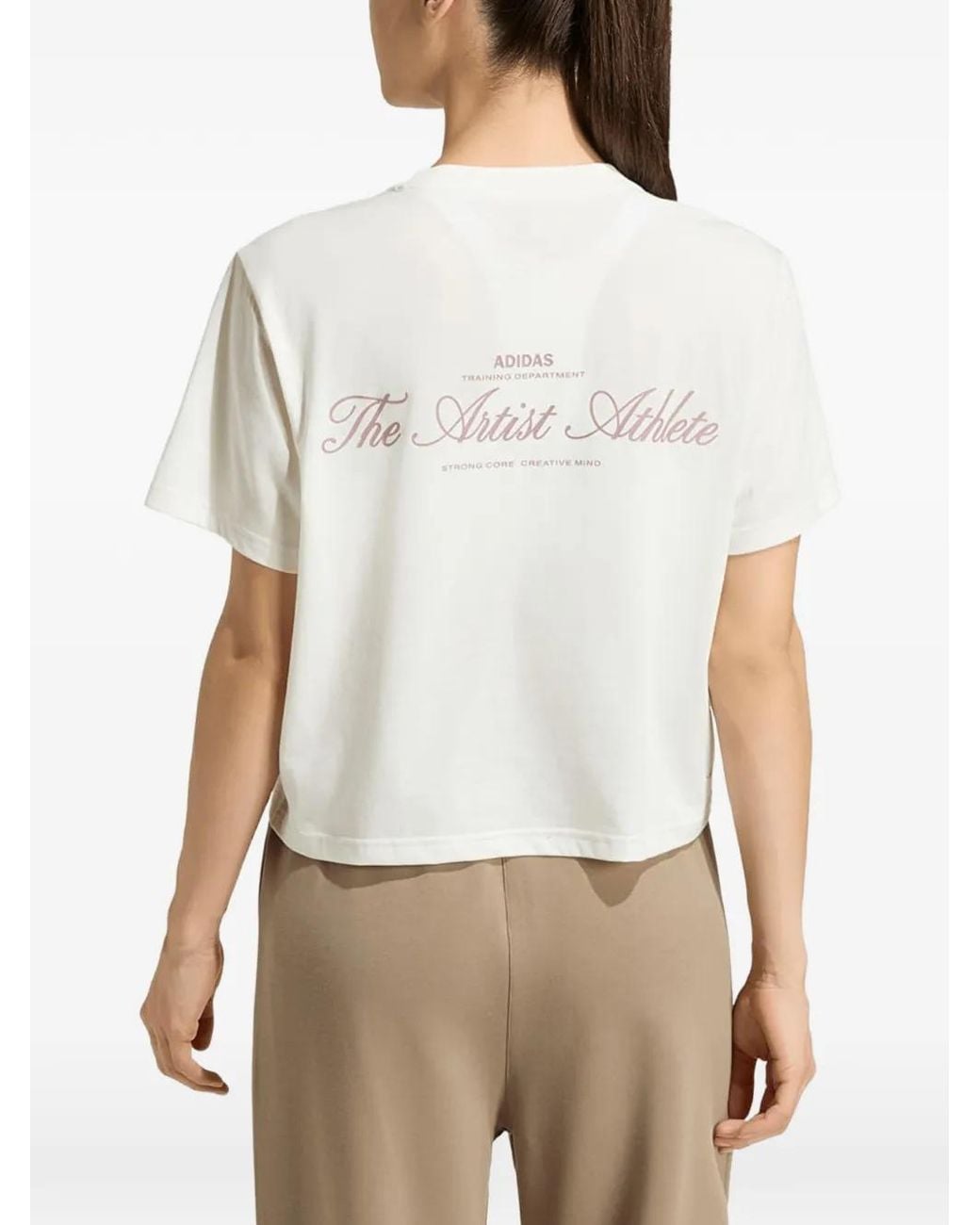 Adidas White Climacool Training Graphic T-Shirt