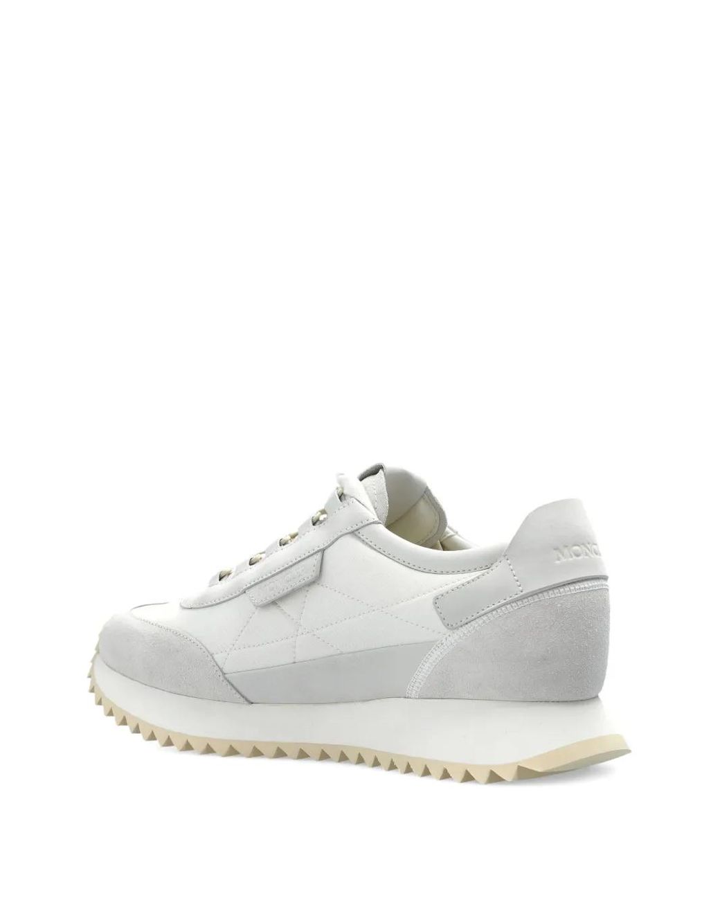 Moncler White Pacey2 Low Top Sneakers for men