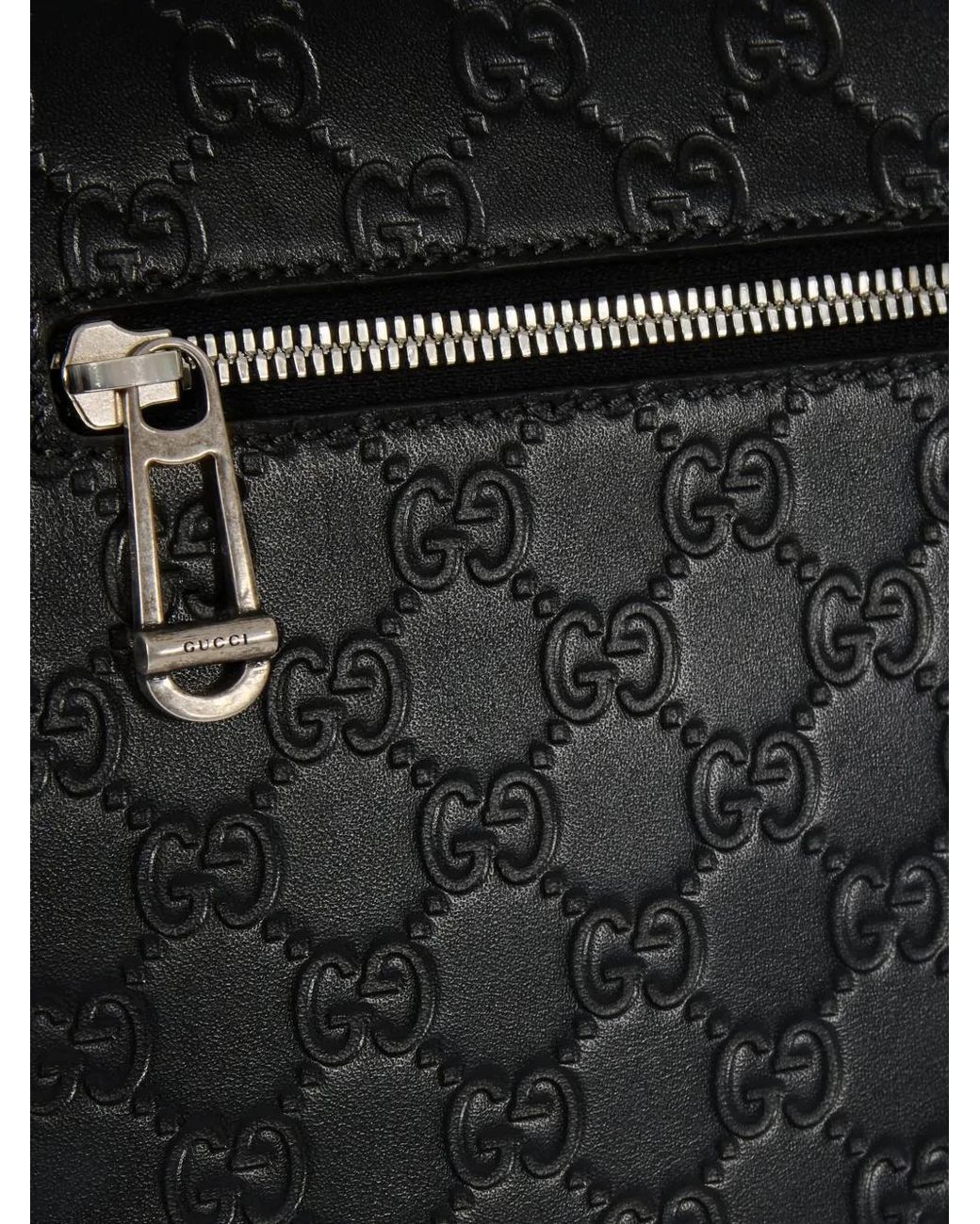 メンズ Gucci Ggエンブレム メッセンジャーバッグ M ブラック | Lyst