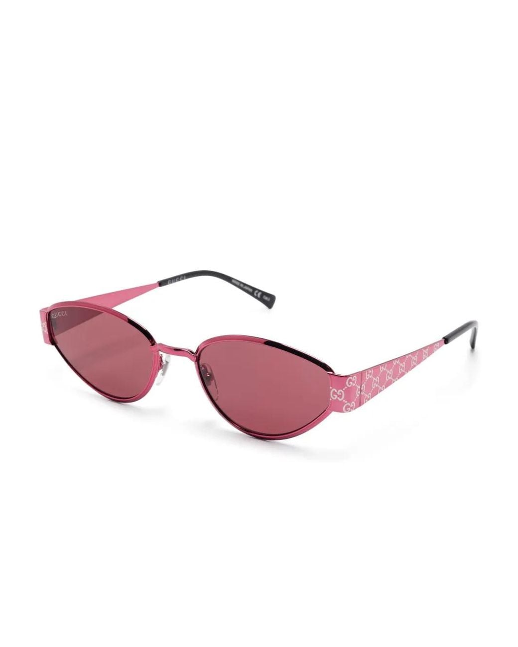 Gucci Pink Oval-Frame Sunglasses