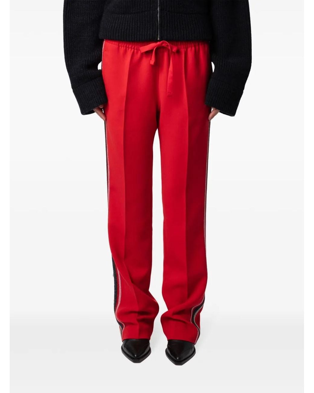 Zadig & Voltaire Red Pomy Trousers