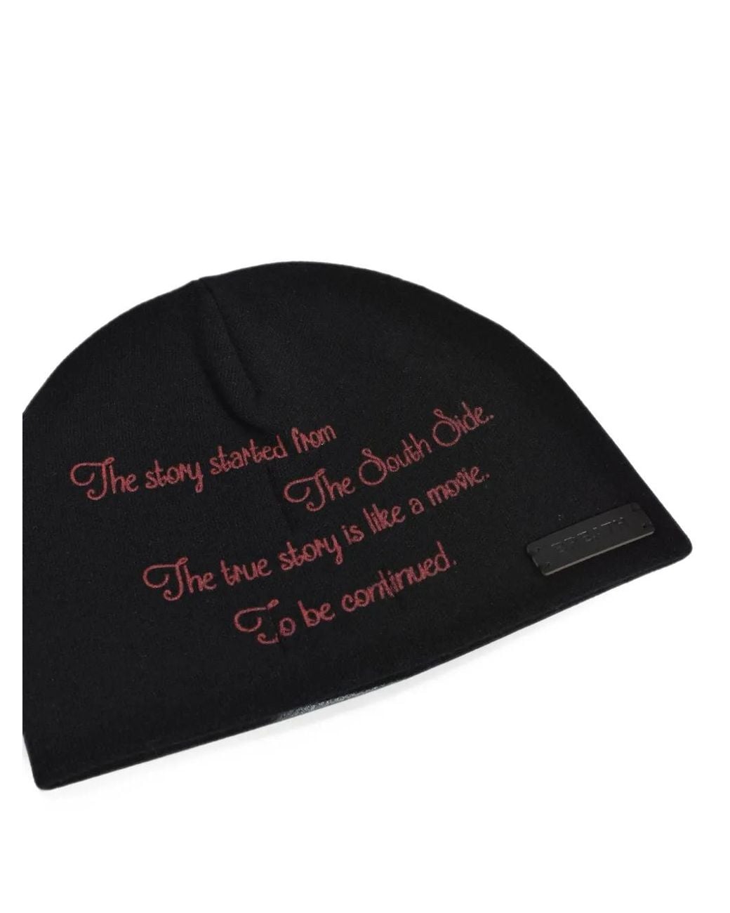 BREATH Black Angel Graphic-Print Beanie Hat for men