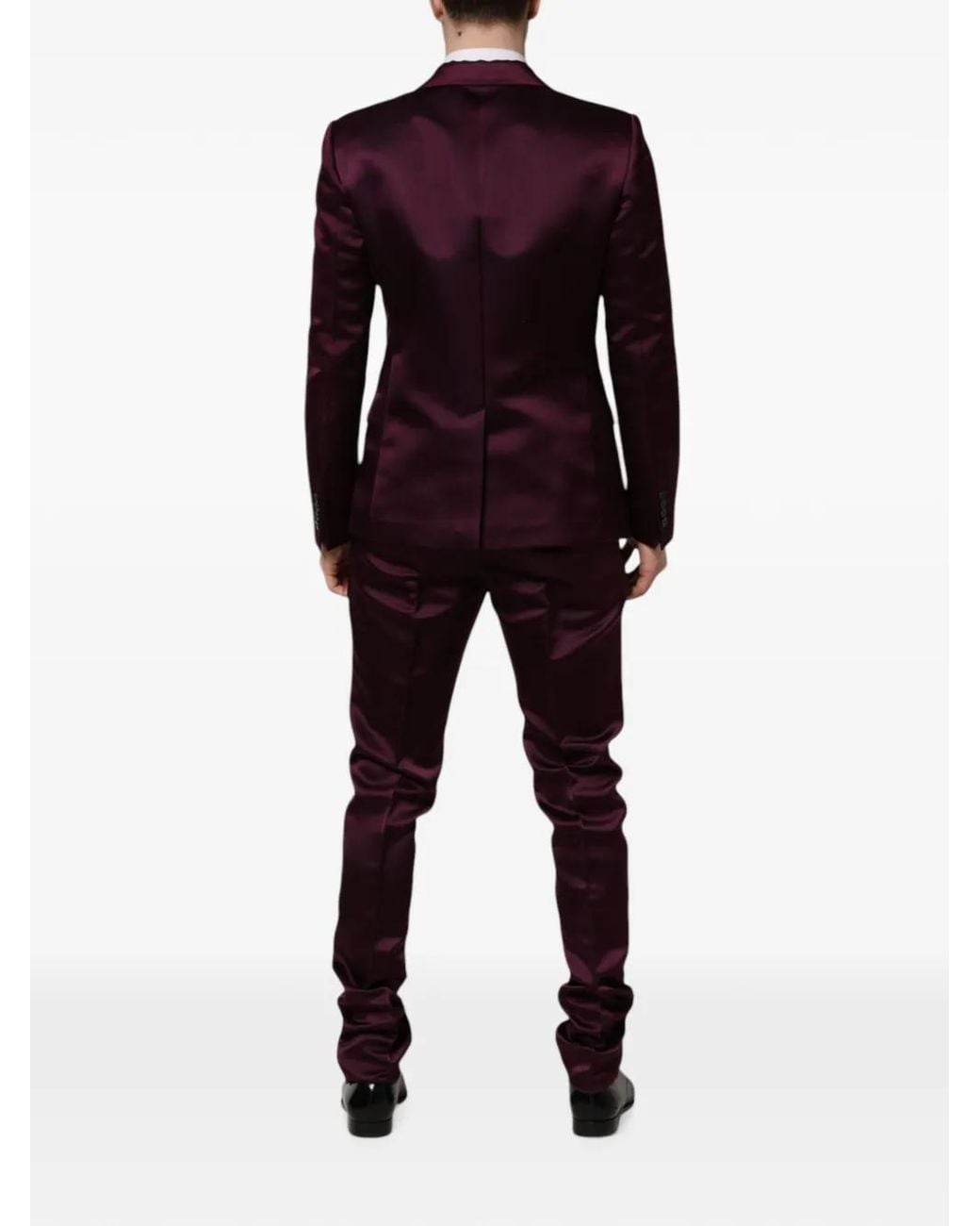 Dolce & Gabbana Red Single-Breasted Suit for men