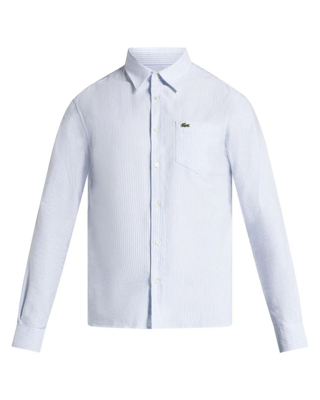 Lacoste Blue Organic Cotton Shirt for men