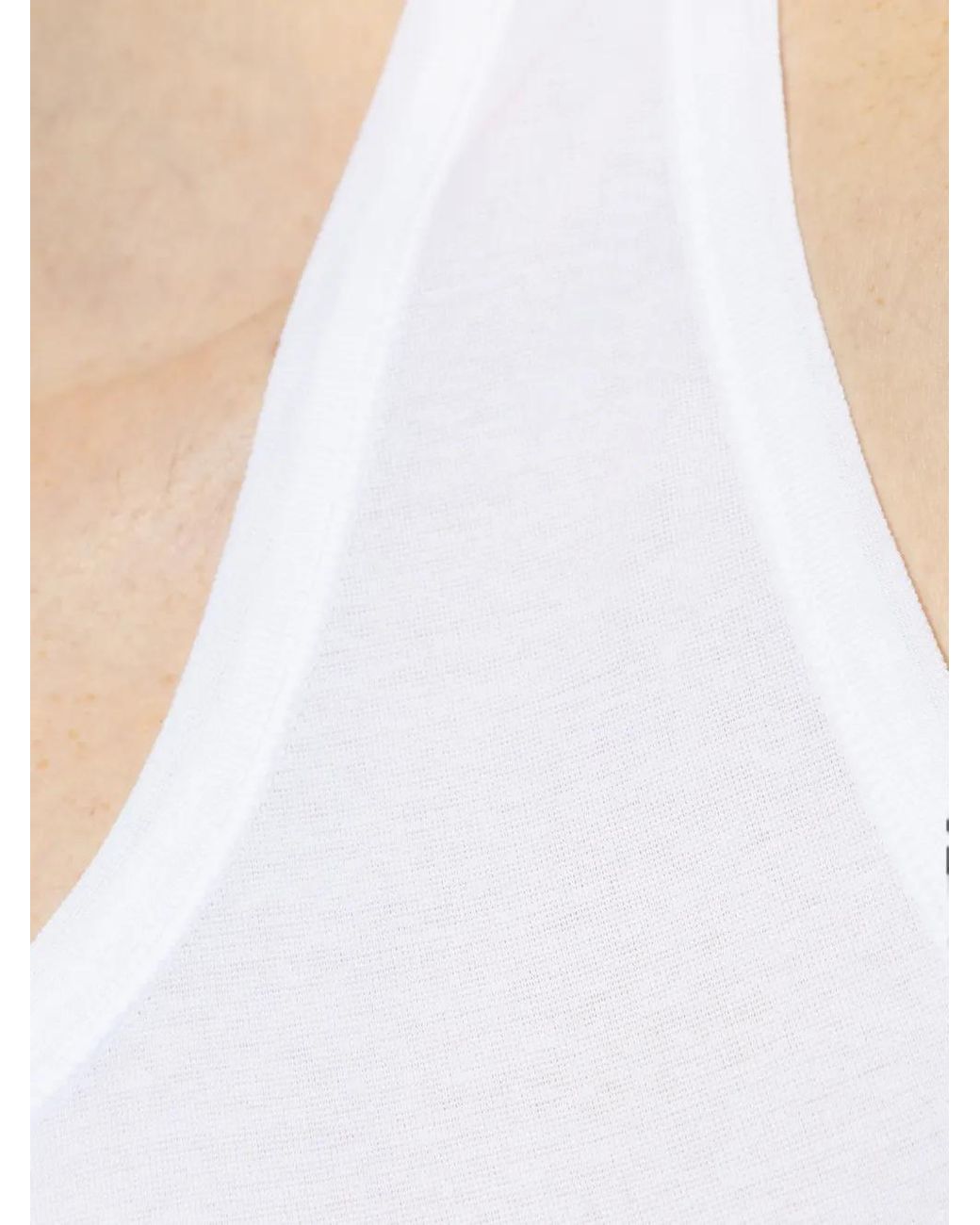 Top Sin Mangas Hanro de hombre de color White