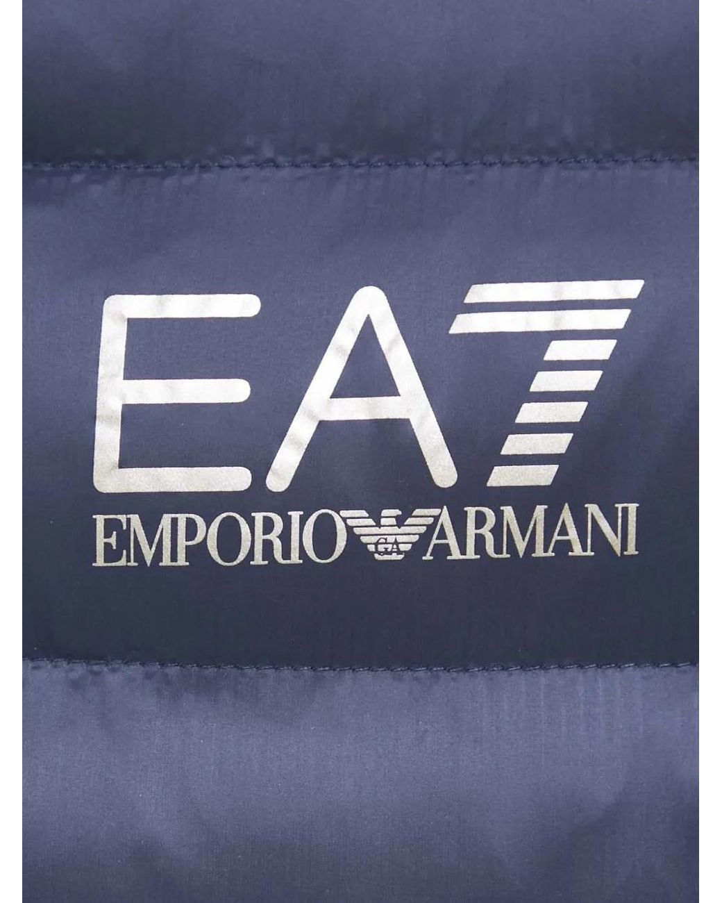 Chaqueta Con Capucha Y Logo EA7 de color Blue
