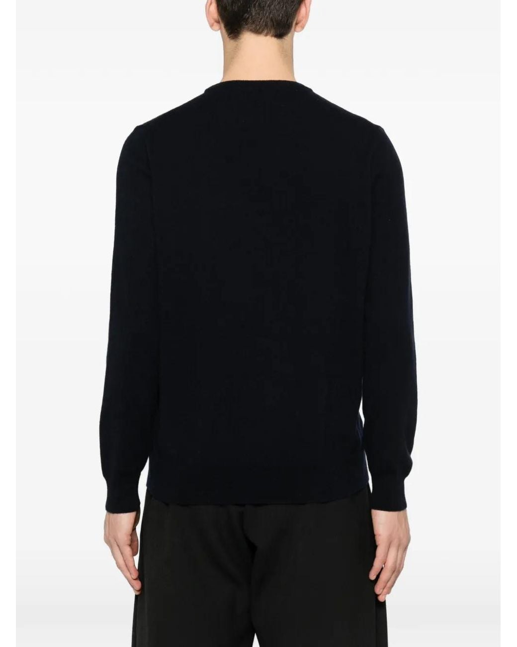 Kangra Black Crew-Neck Sweater for men