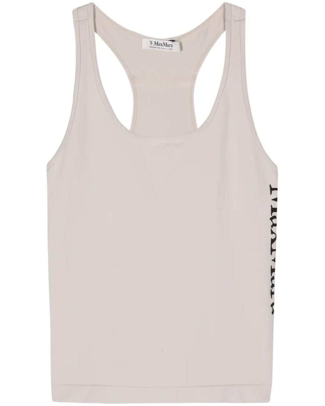 Max Mara White Light Sleeveless Top