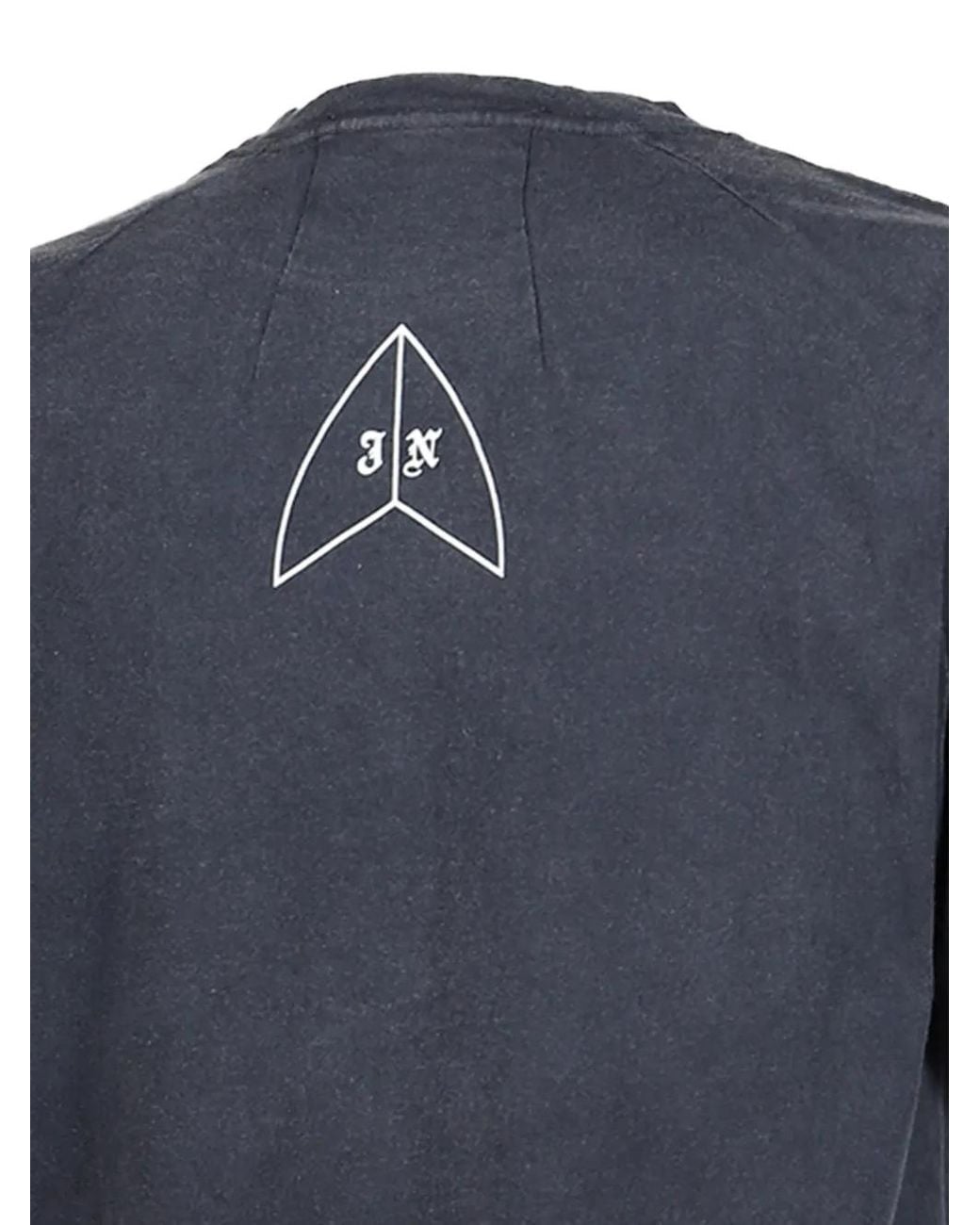 JUN/NAKAYAMA Blue Graphic-Print T-Shirt for men
