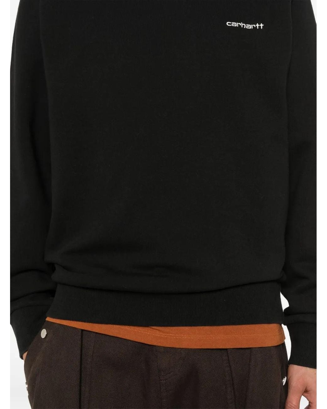 Carhartt Black Script Embroidery Sweat for men