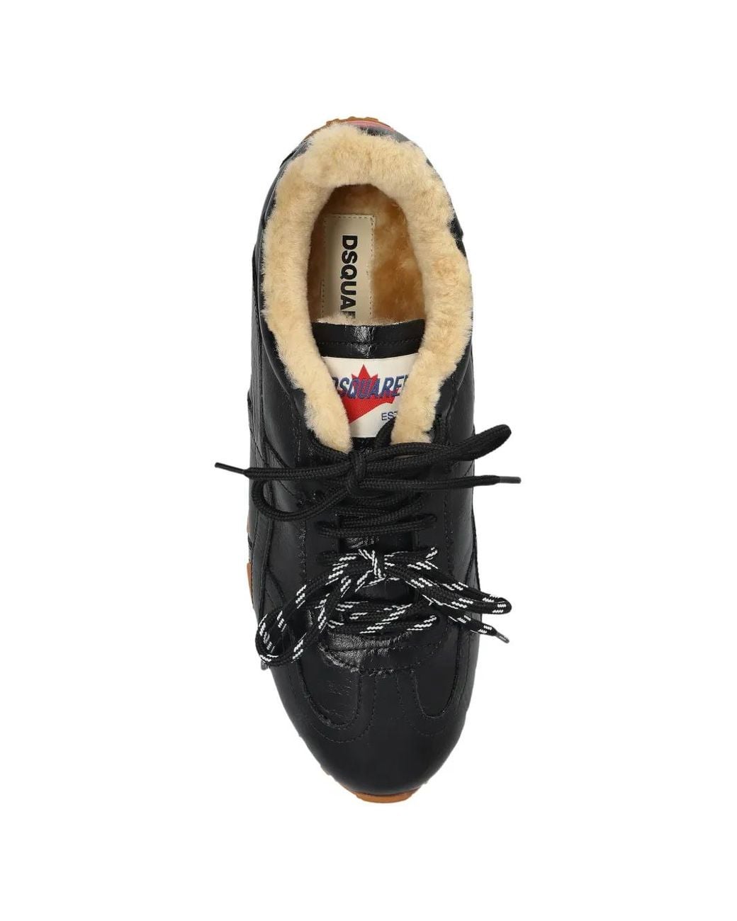 DSquared² Black Dc-642 Leather Sneakers for men
