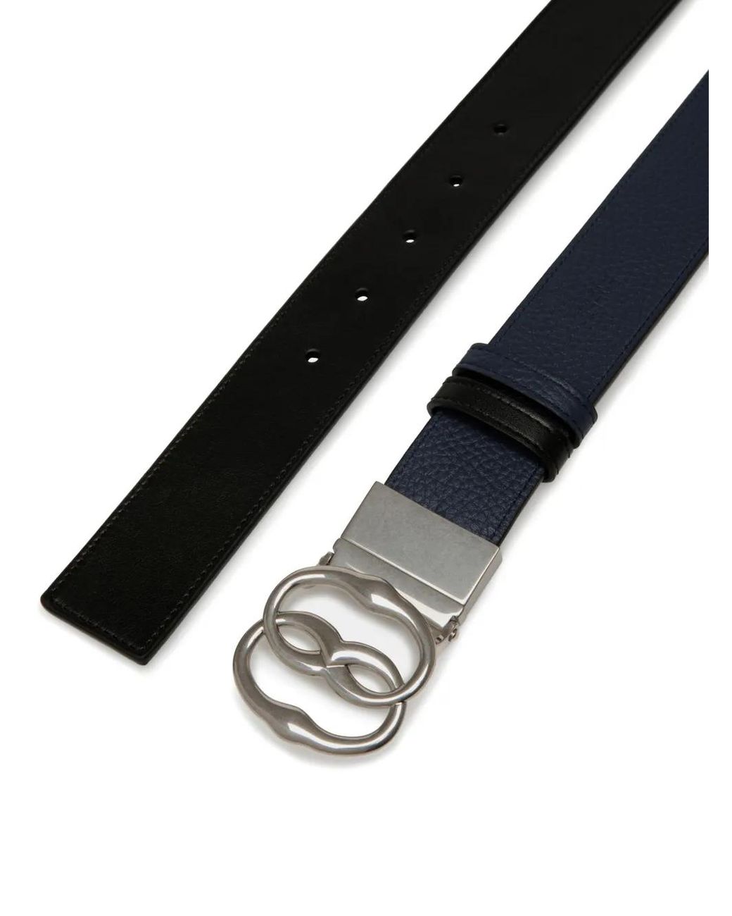 Bally Black Iconic Reversible Leather Belt for men